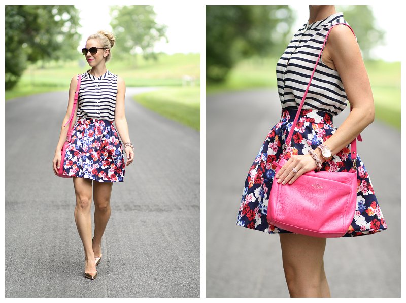 Kate spade hot pink skirt sales