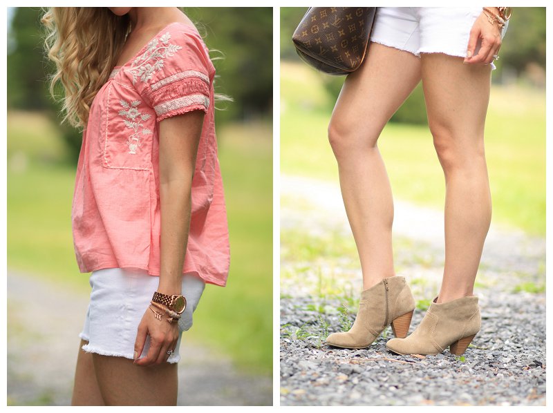 j crew embroidered peasant top