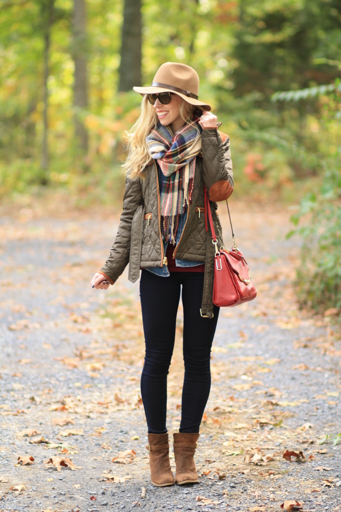 { Weekend Fall-fillment: Field jacket, Plaid blanket scarf & Suede ...