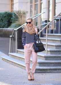 J. Crew blush pink drapey wool 