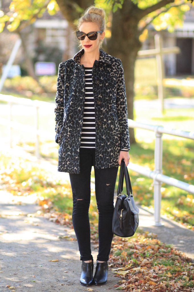 loft leopard coat
