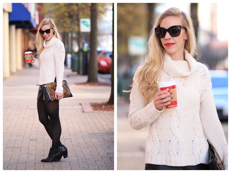 winter white cashmere sweater