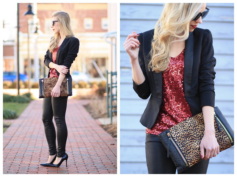 sequin shirt outfit