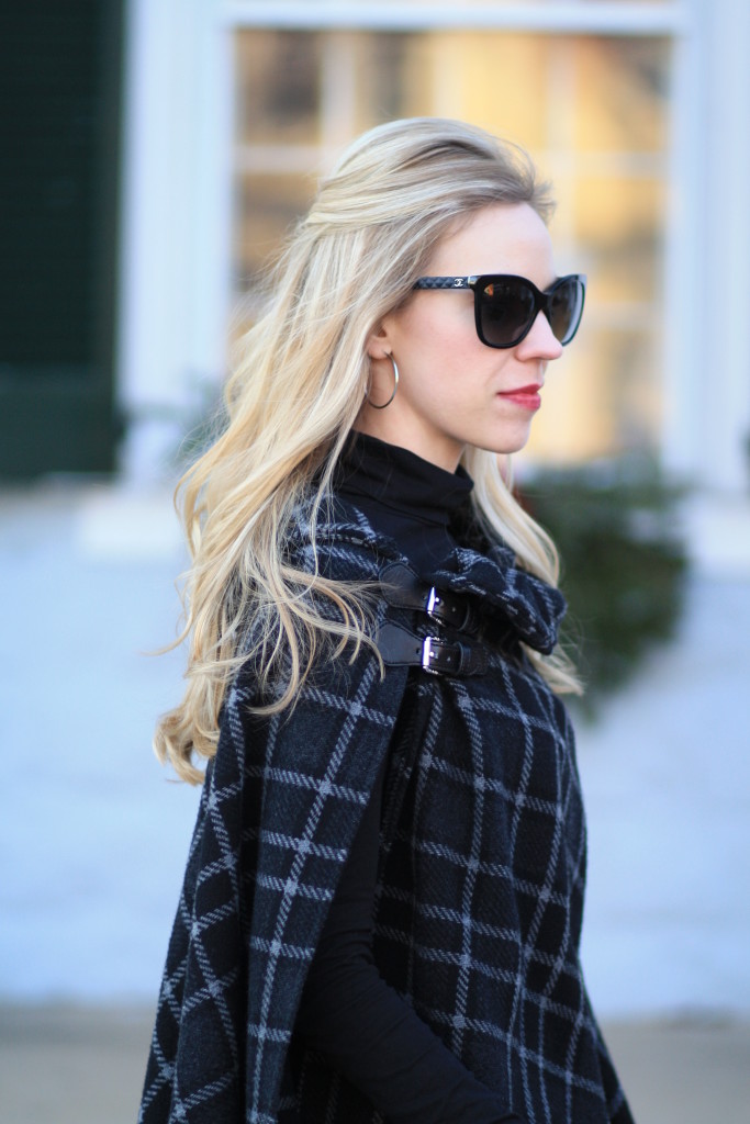 Chanel Black Quilted Leather Sunglasses