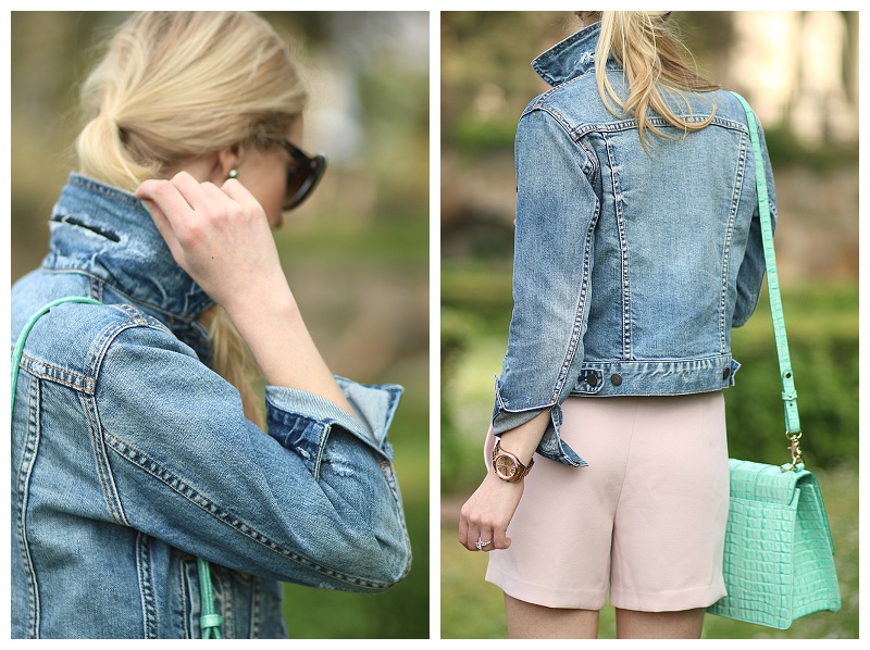 J crew cropped denim jacket deals