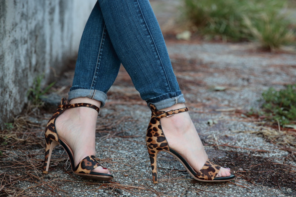 Ankle strap heels deals with jeans
