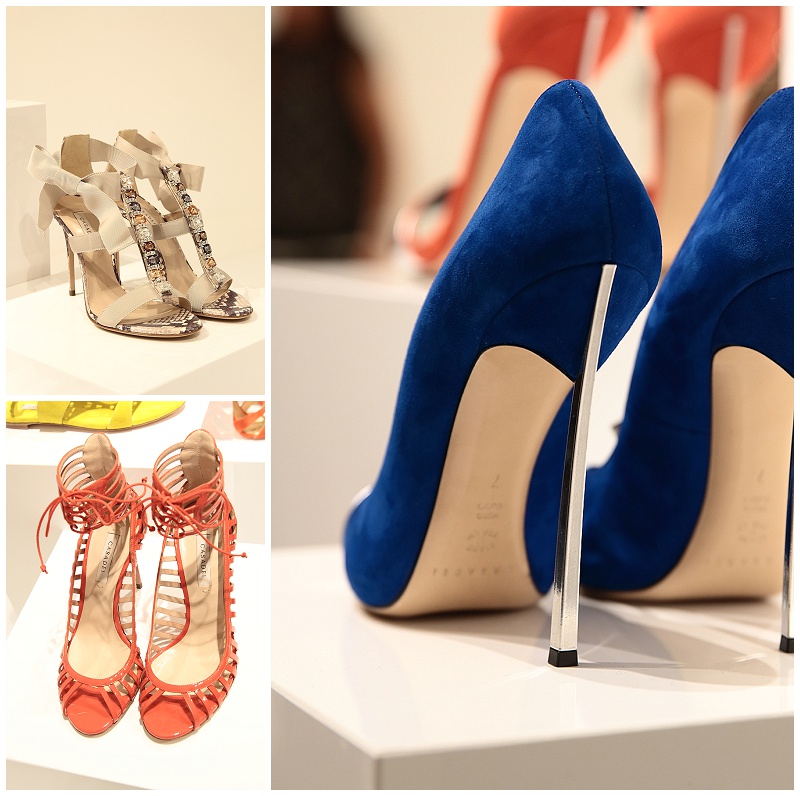 Casadei discount silver pumps