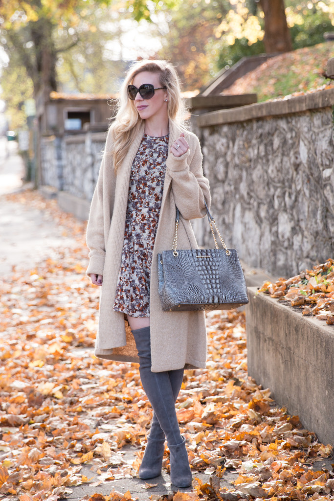 oversized chunky v neck sweater, AG distressed jeans, LL Bean duck boots, Louis  Vuitton vintage bag, duck boots with oversized sweater and skinny jeans -  Meagan's Moda