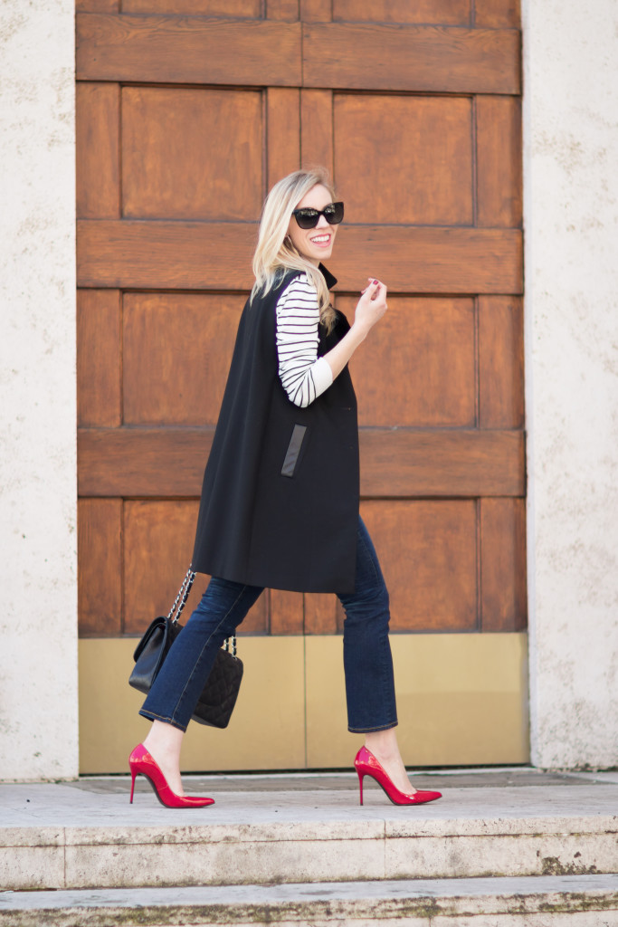 Stuart Weitzman Jump tan suede booties, vintage Louis Vuitton Passy bag,  long beige cardigan, high waist ankle jeans with booties, long cardigan  spring outfit - Meagan's Moda