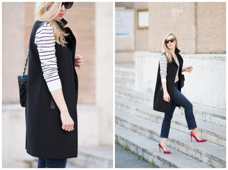 { Ruby Slippers: Long vest, Crop flare jeans & Red pumps } - Meagan's Moda