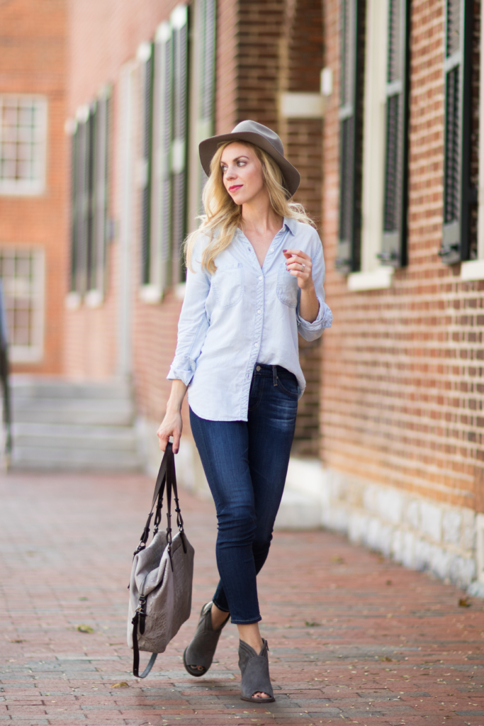 Denim on Denim Transitional Look - Meagan's Moda