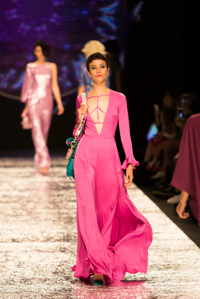 maxi dress fashion show Patbo | Strapless Maxi Dress Runway | L main image 1