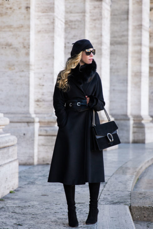 all black outfits winter