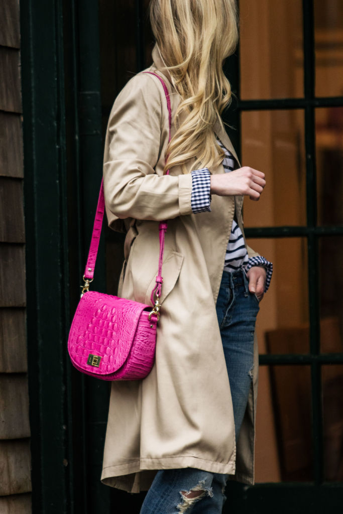 Hot pink bag outfit on sale