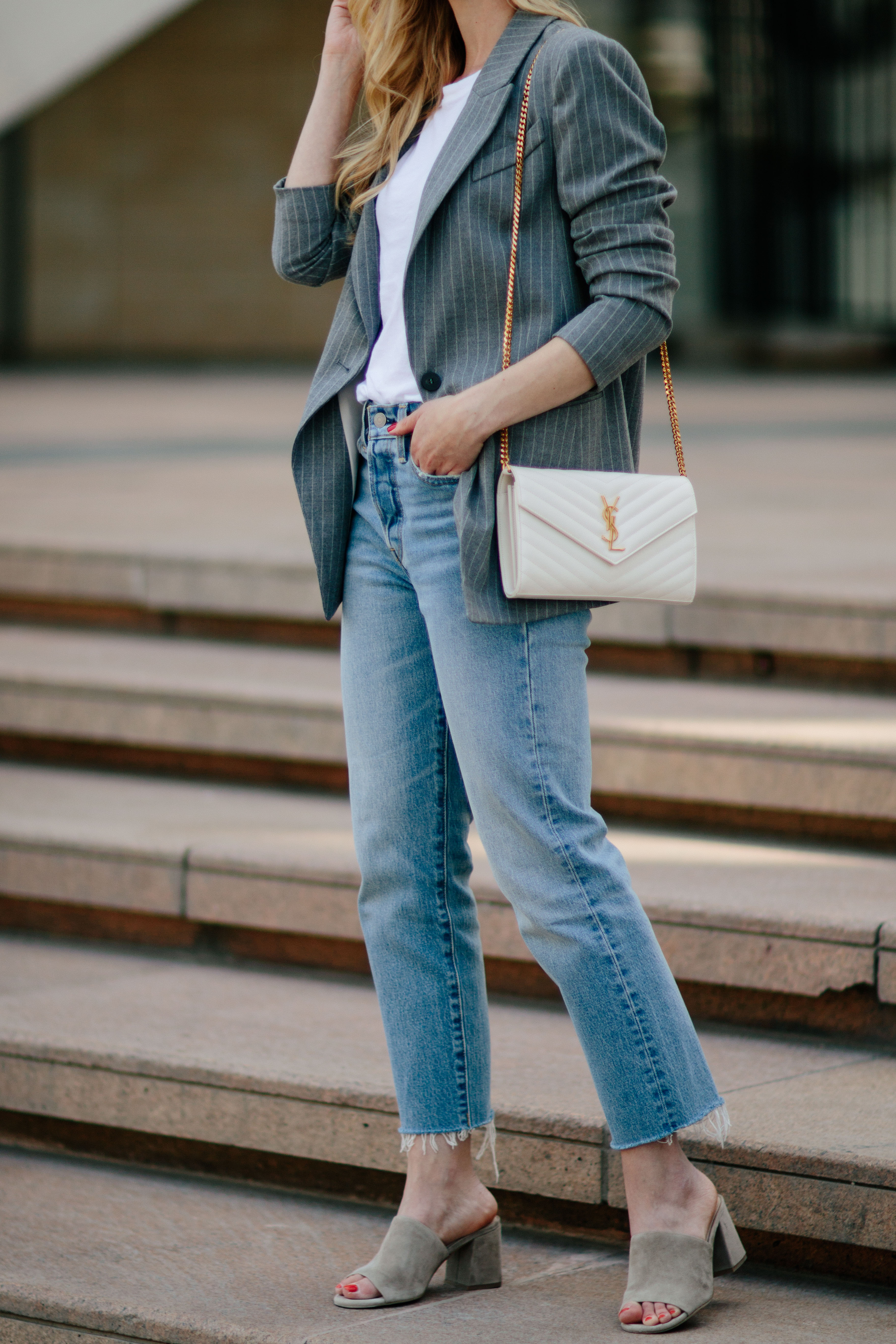 H&m sales pinstripe blazer