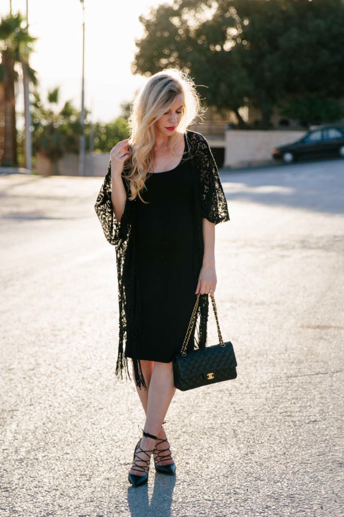 all black date outfit