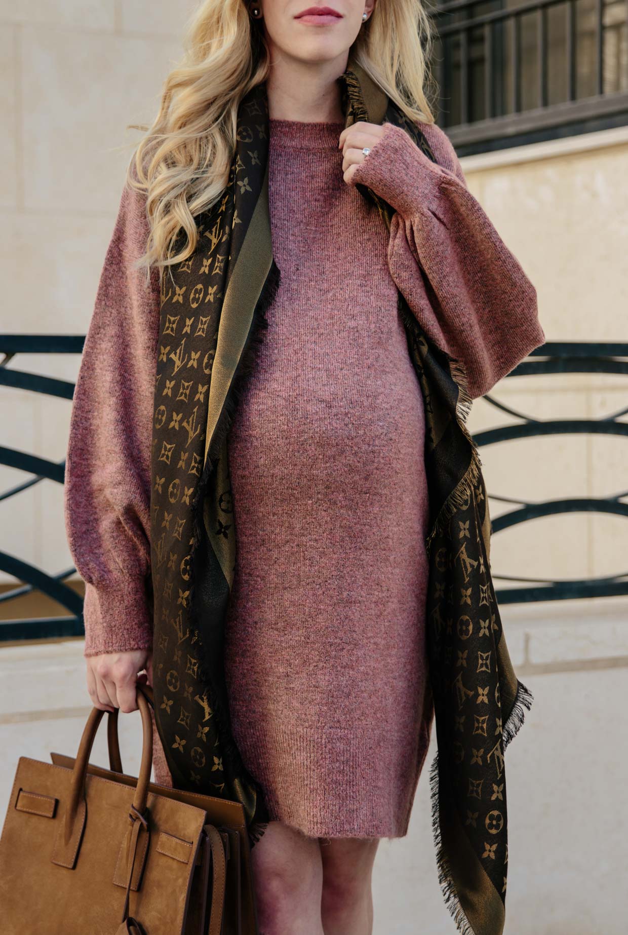 How to wear a sweater dress for fall maternity style, Topshop