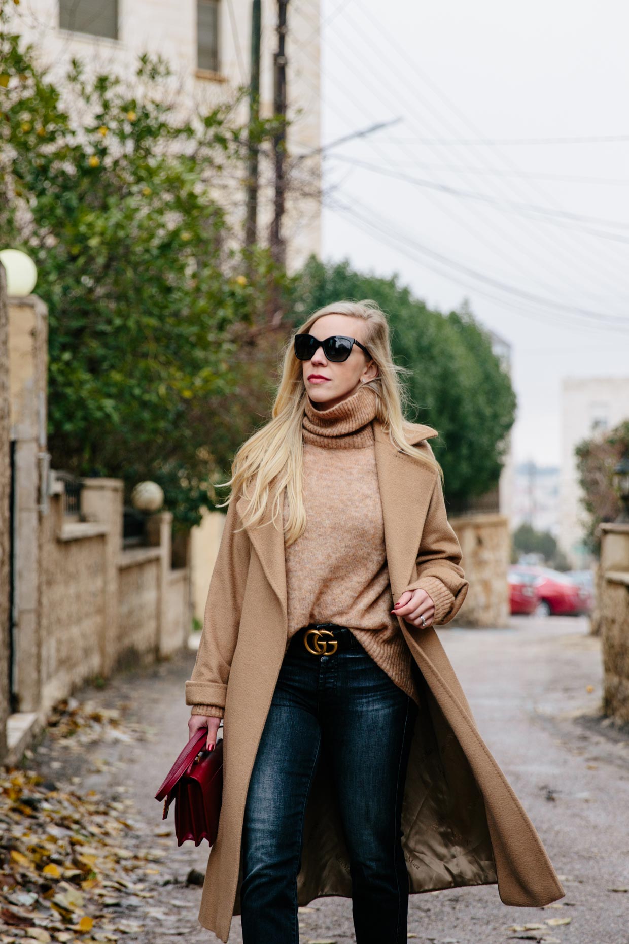 Meagan Brandon fashion blogger of Meagan's Moda wears Max Mara Manuela  camel coat with Janessa Leone Harper fedora and Louis Vuitton Dauphine bag  - Meagan's Moda