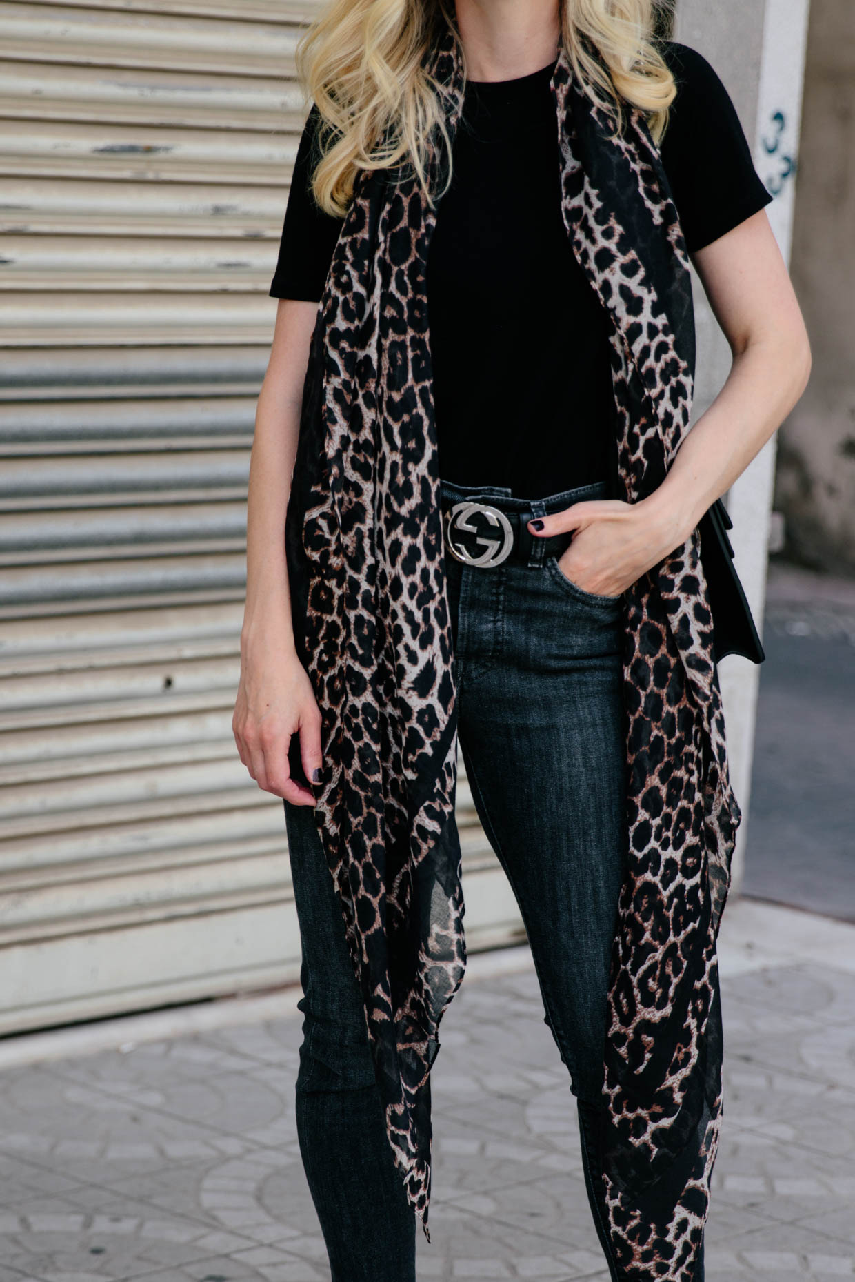 Gucci on sale leopard scarf
