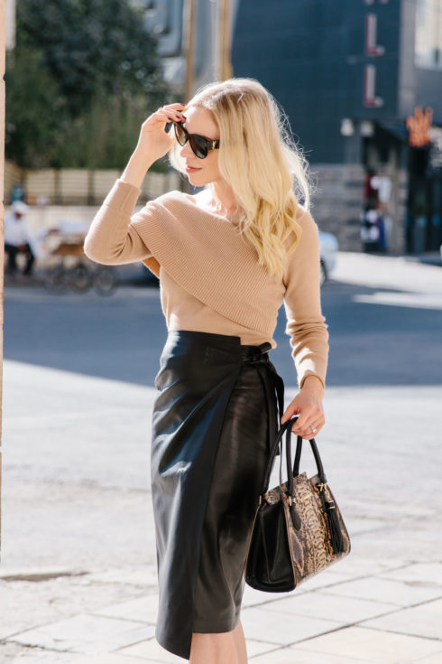 The Chicest Leather Skirt Style for Fall - Meagan's Moda
