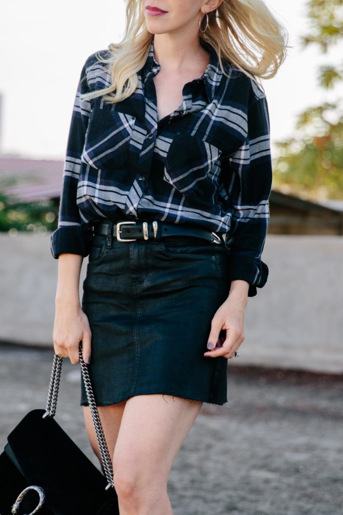 URBAN COWGIRL DENIM MIDI SKIRT