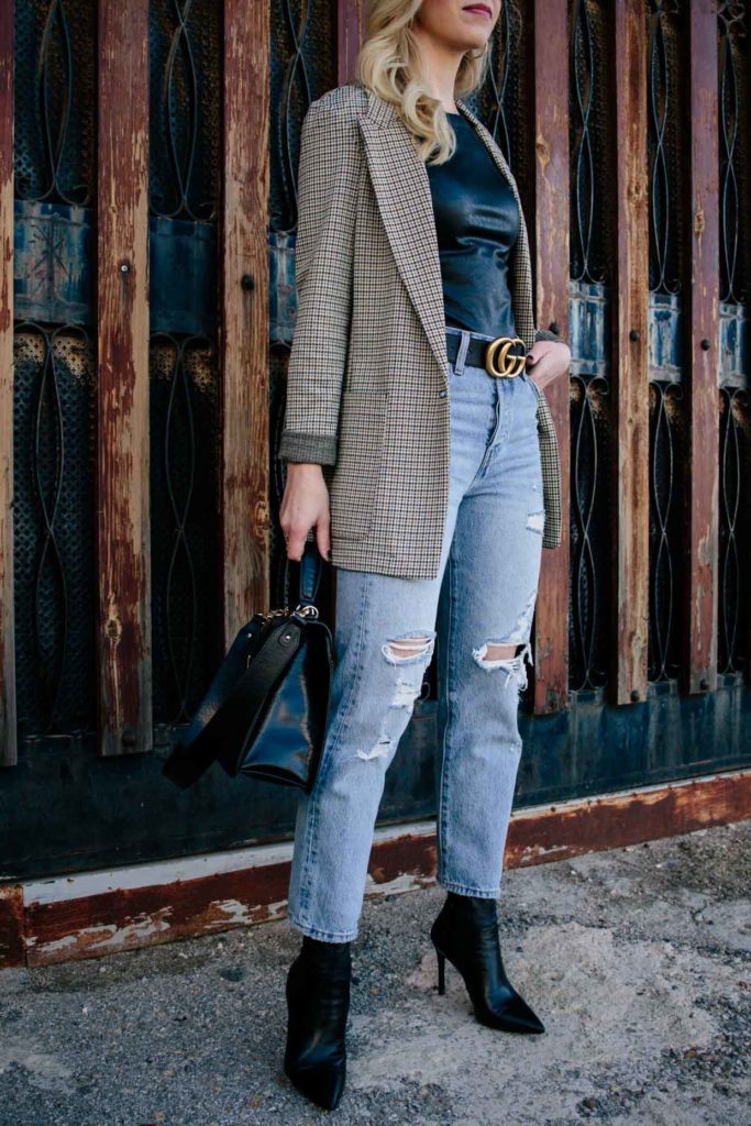 Seasonless Way to Wear a Plaid Blazer - Meagan's Moda