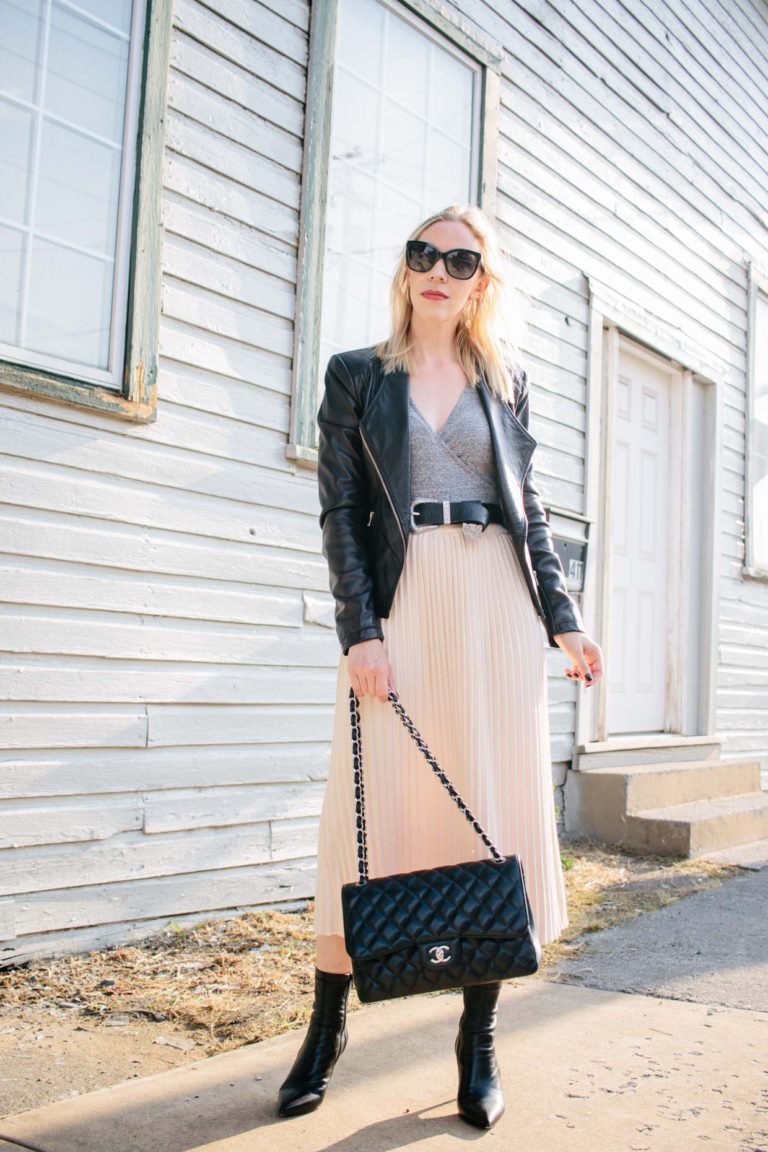 5 Fall Outfit Ideas with a Pleated Skirt - Meagan's Moda