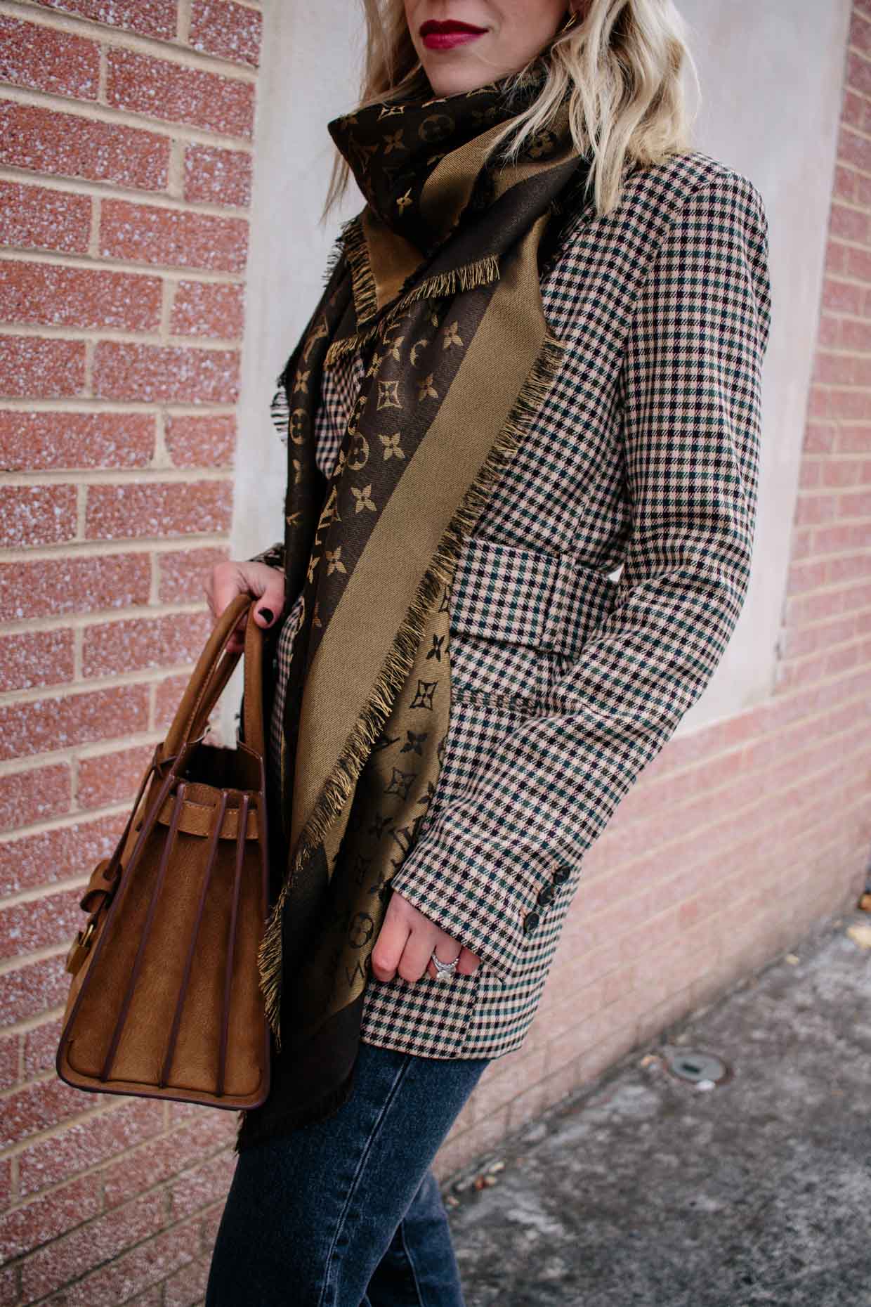 Meagan Brandon fashion blogger of Meagan's Moda wears Louis