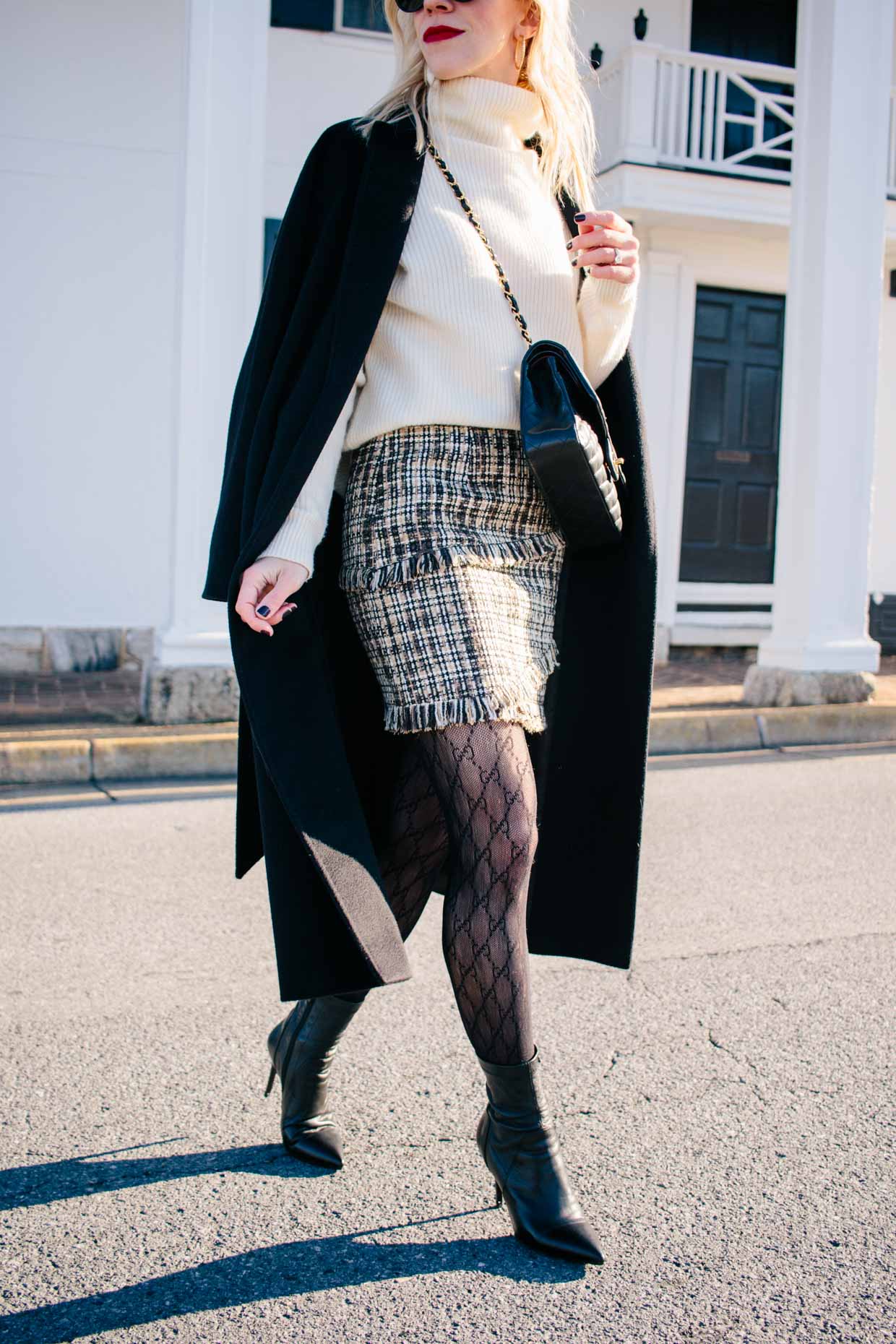 How to Wear Fishnet Tights, by Fashion Blogger