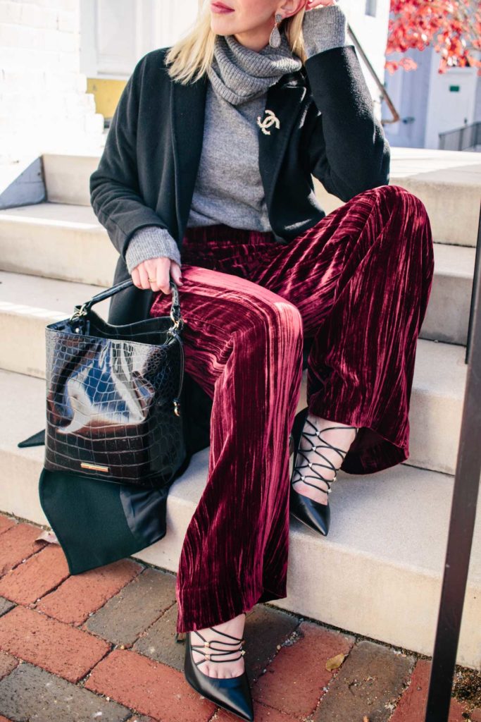 Christmas Velvet Pants Set