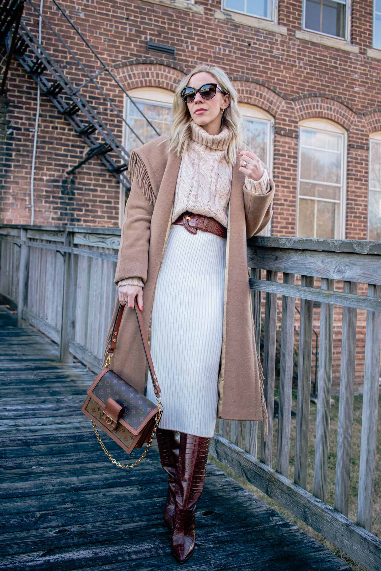 Meagan Brandon fashion blogger of Meagan's Moda wears Max Mara