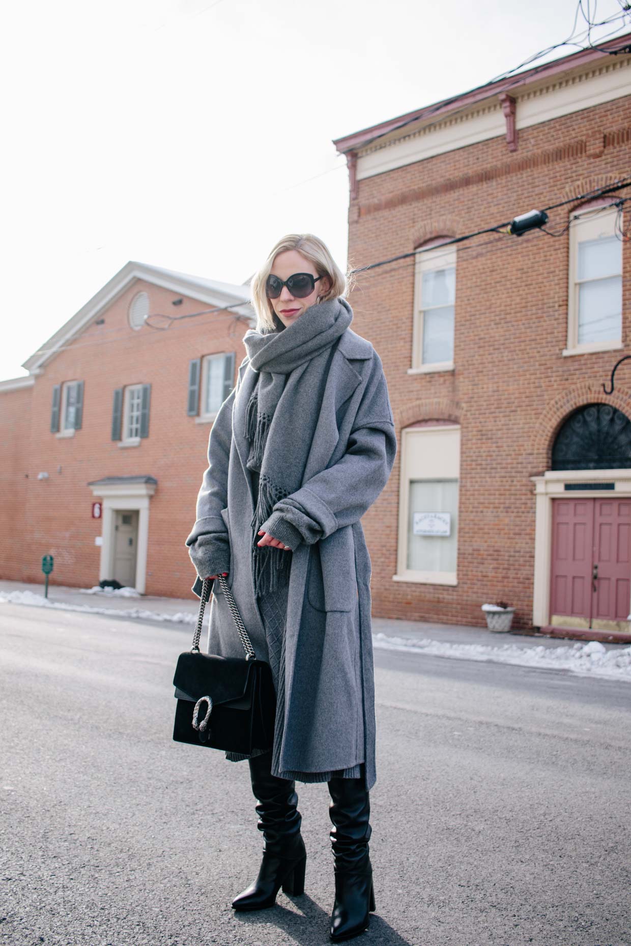 Meagan Brandon fashion blogger of Meagan's Moda wears Max Mara Manuela  camel coat with Janessa Leone Harper fedora and Louis Vuitton Dauphine bag  - Meagan's Moda