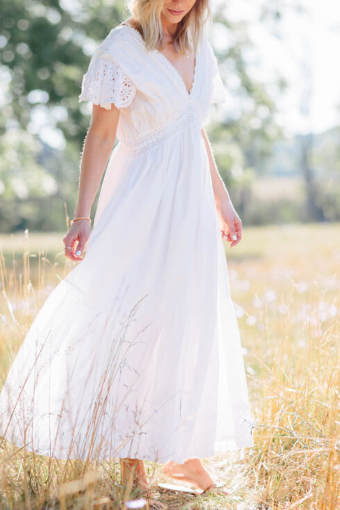 The Dreamiest White Eyelet Maxi Dress - Meagan's Moda