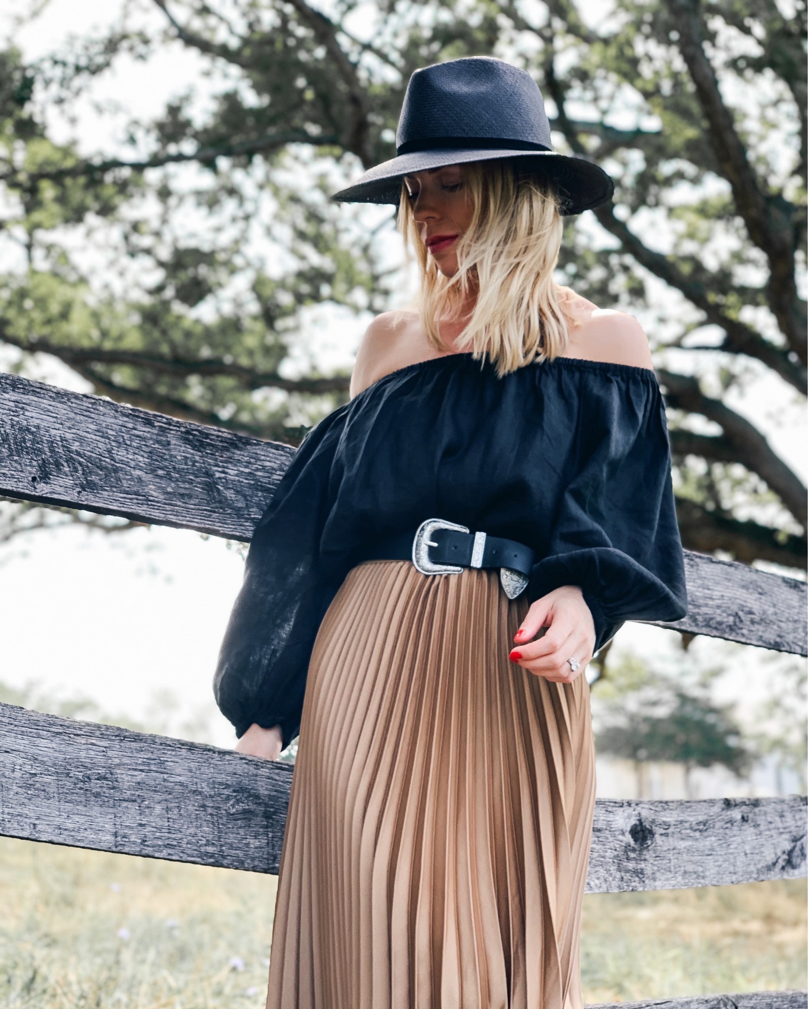 Meagan Brandon fashion blogger of Meagan's Moda wears Janessa Leone Harper  wool fedora with camel coat and Louis Vuitton Dauphine bag - Meagan's Moda