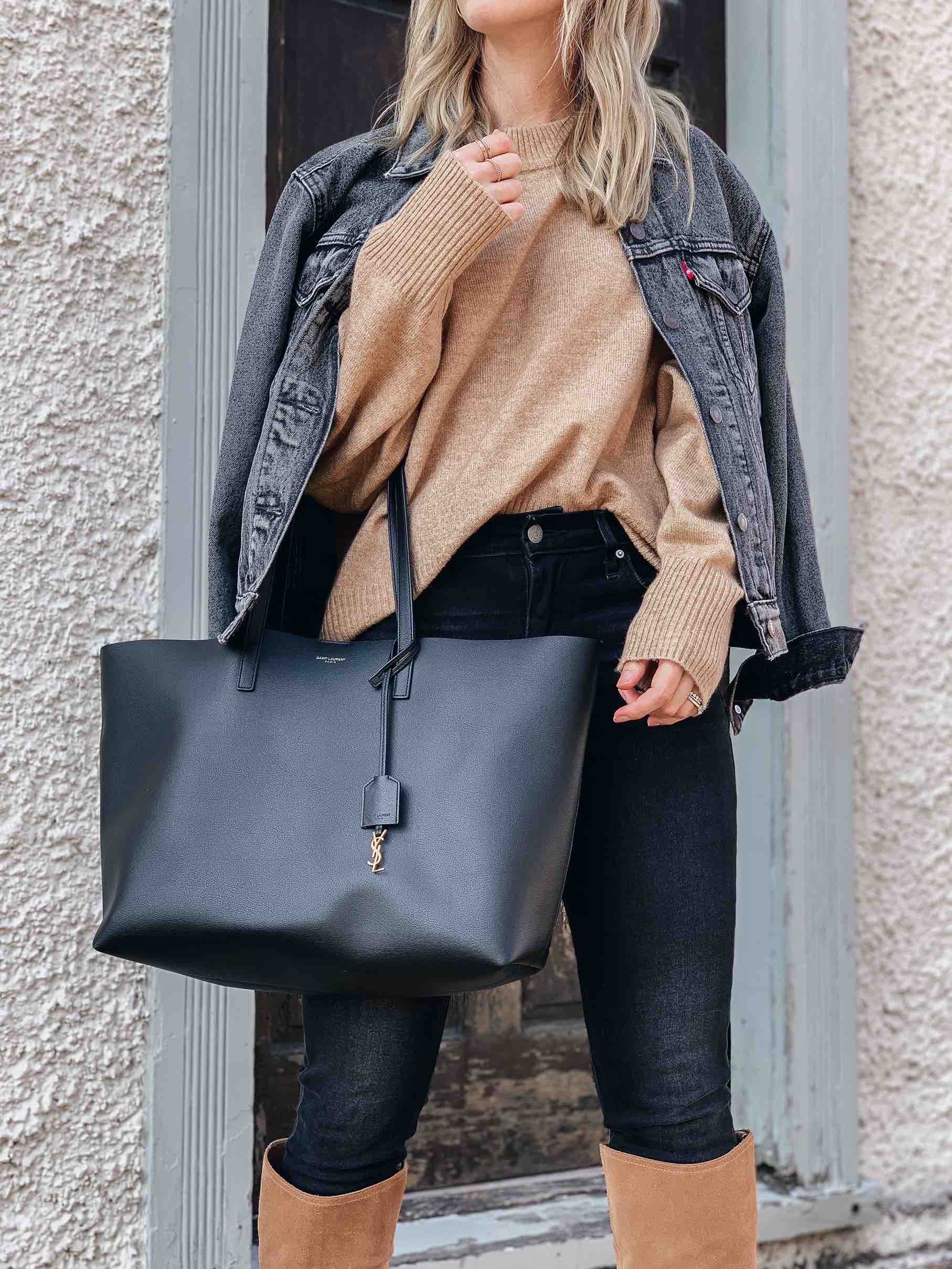 Meagan Brandon fashion blogger of Meagan's Moda wears camel poncho with Louis  Vuitton Dauphine MM - Meagan's Moda