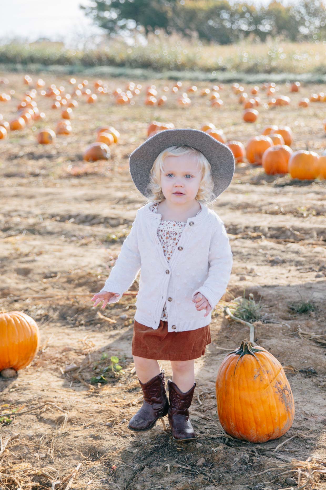 Meagan Brandon fashion blogger of Meagan's Moda shares pumpkin patch