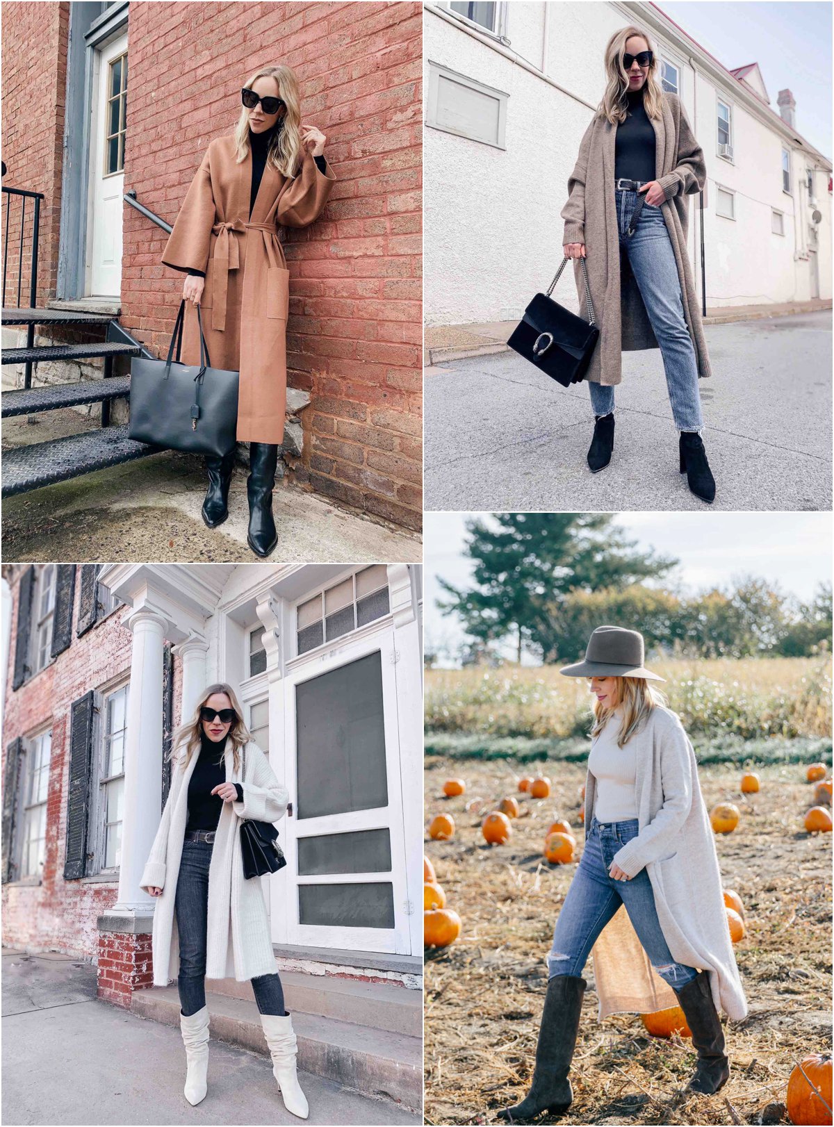 Meagan Brandon fashion blogger of Meagan's Moda shows how to wear oversized sweater coats for fall