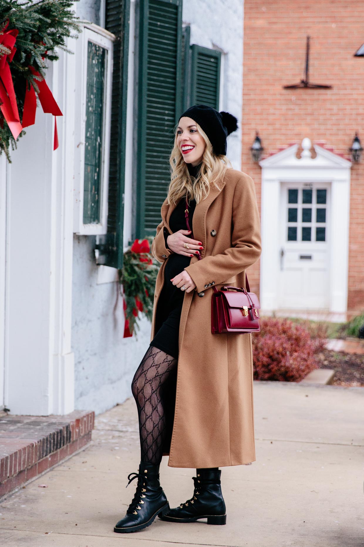 Meagan Brandon fashion blogger of Meagan's Moda wears brown faux