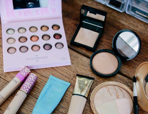 Meagan Brandon fashion blogger of Meagan's Moda shares best makeup for glowing skin, winter makeup, Laura Geller highlighter review