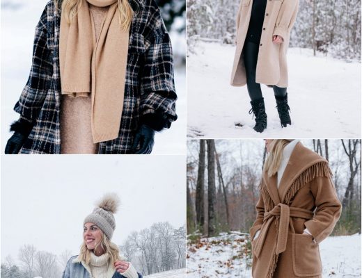 Meagan Brandon fashion blogger of Meagan's Moda shares ways to look stylish in the snow, chic snow day outfits