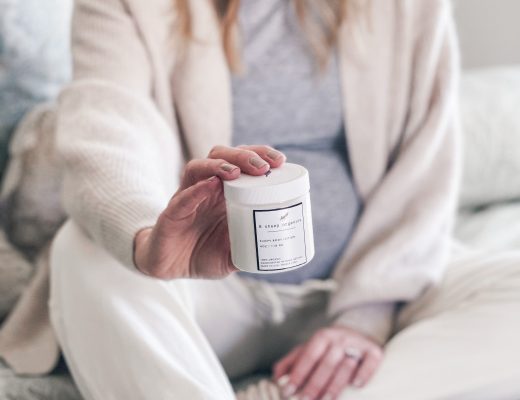 Meagan Brandon fashion blogger of Meagan's Moda reviews 8 Sheep Organics sleepy body lotion with magnesium for pregnancy aches and pains
