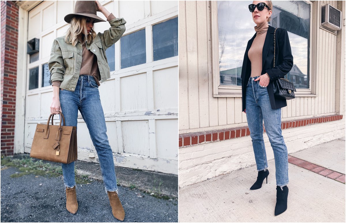 straight leg jeans Blogger 