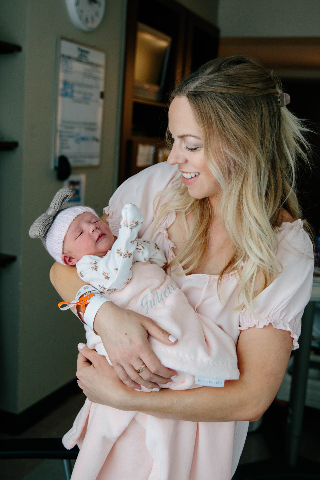 Meagan Brandon of Meagan's Moda shares experience having natural birth in hospital with daughter Juliette