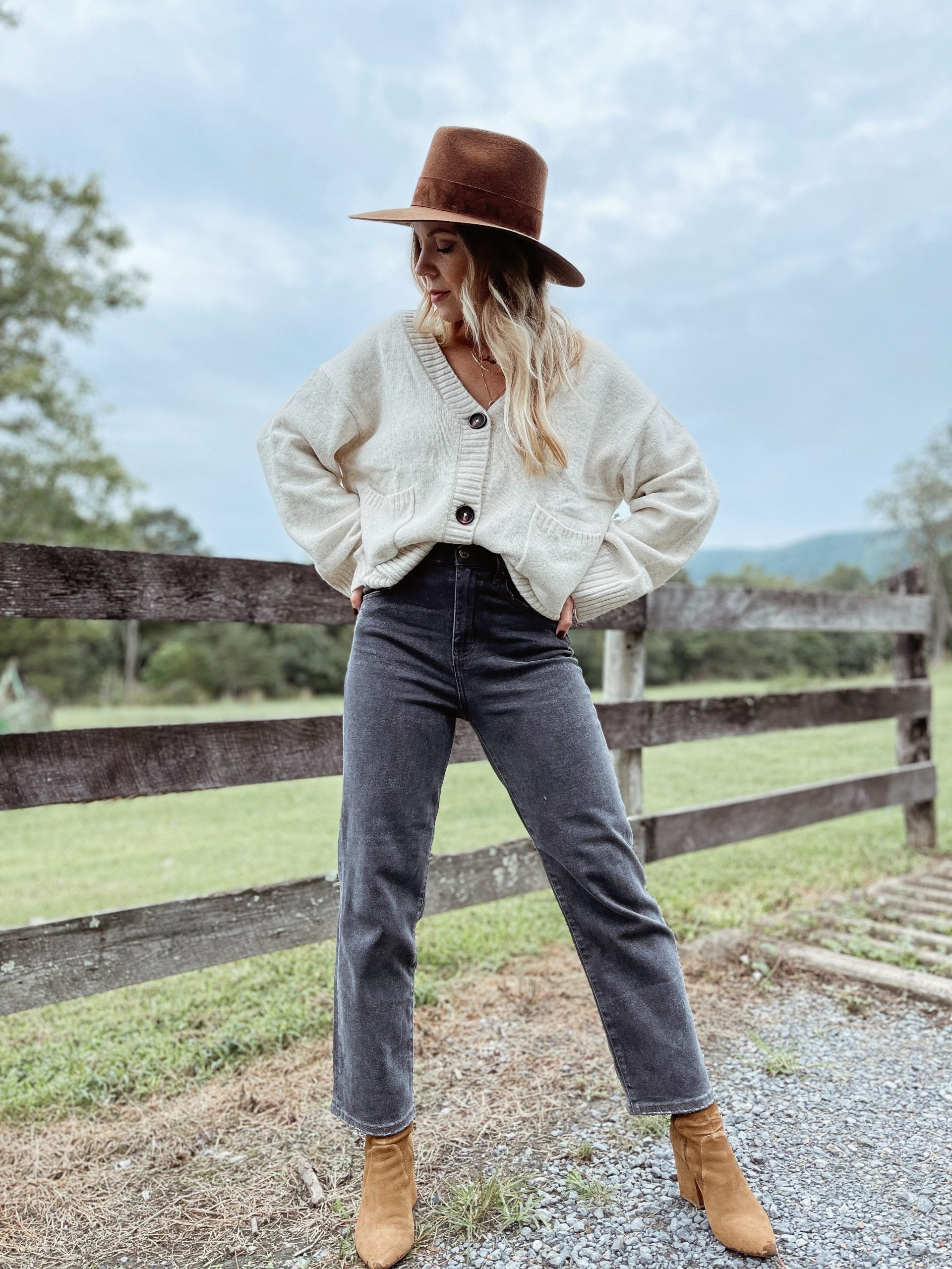 Meagan Brandon fashion blogger of Meagan's Moda wears brown faux leather  pants with Louis Vuitton Dauphine - Meagan's Moda