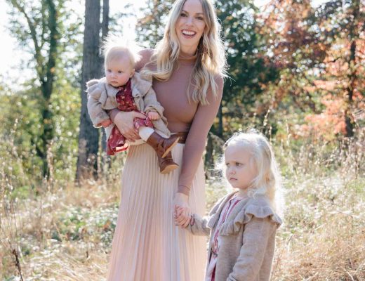 Meagan Brandon of Meagan's Moda shares Mommy and me fall style with floral dresses and cowboy boots