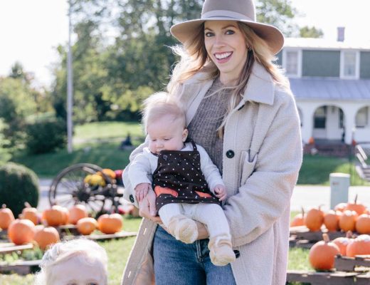 Meagan Brandon of Meagan's Moda shares outfit ideas for pumpkin patch photos