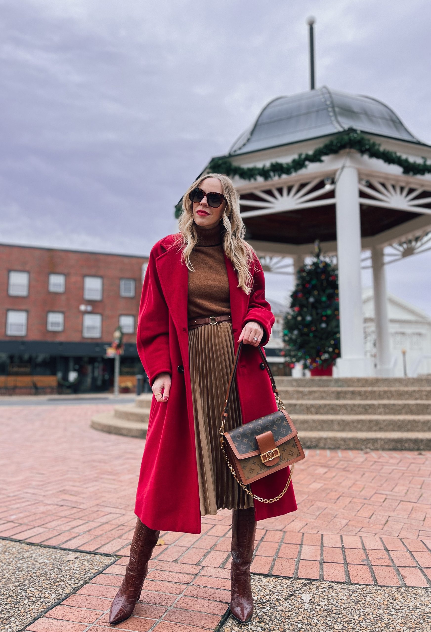 Red Coat Outfit Inspiration - Meagan's Moda