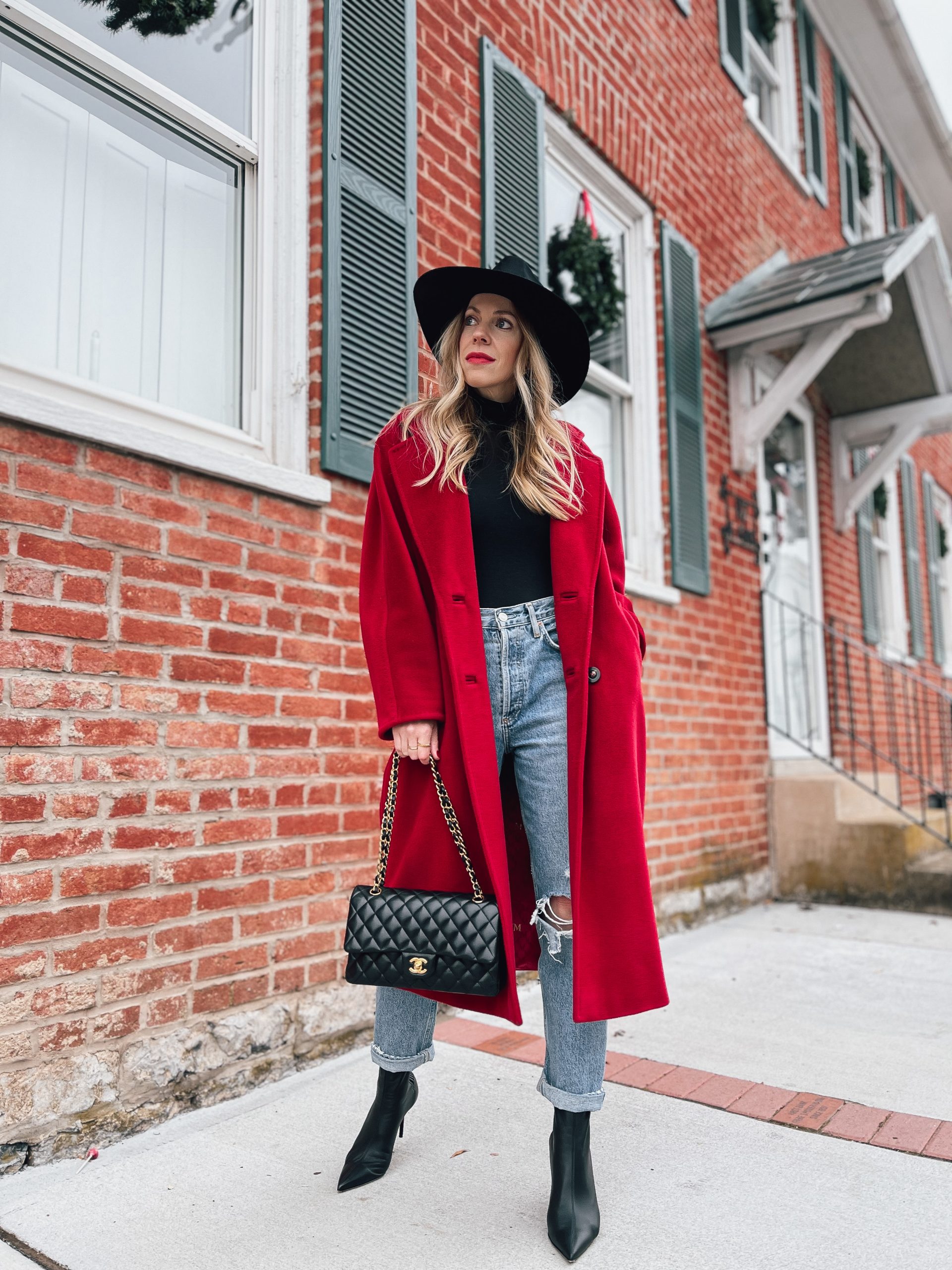 5 Ways to Wear a Red Coat for the Holidays - Meagan's Moda