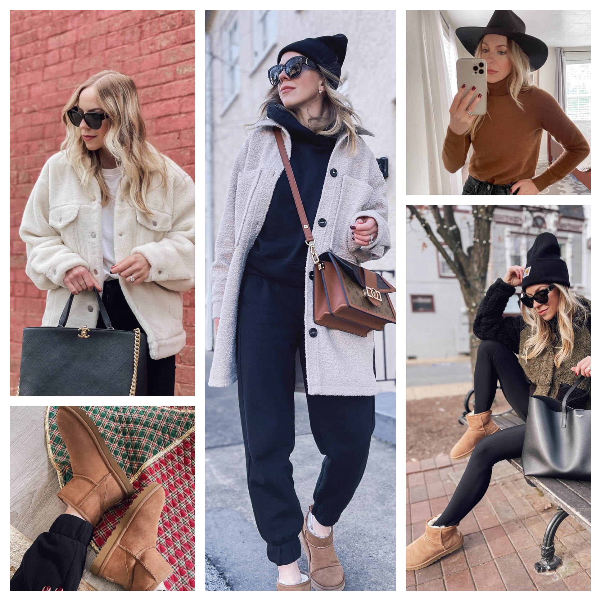 Meagan Brandon of Meagan's Moda shares classic winter staples, best Ugg boots, cashmere sweaters, fleece leggings Amazon